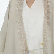 Kimono Réversible Beige & Floral