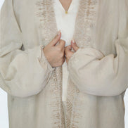 Kimono Réversible Beige & Floral