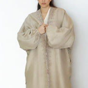 Kimono Réversible Floral & Beige