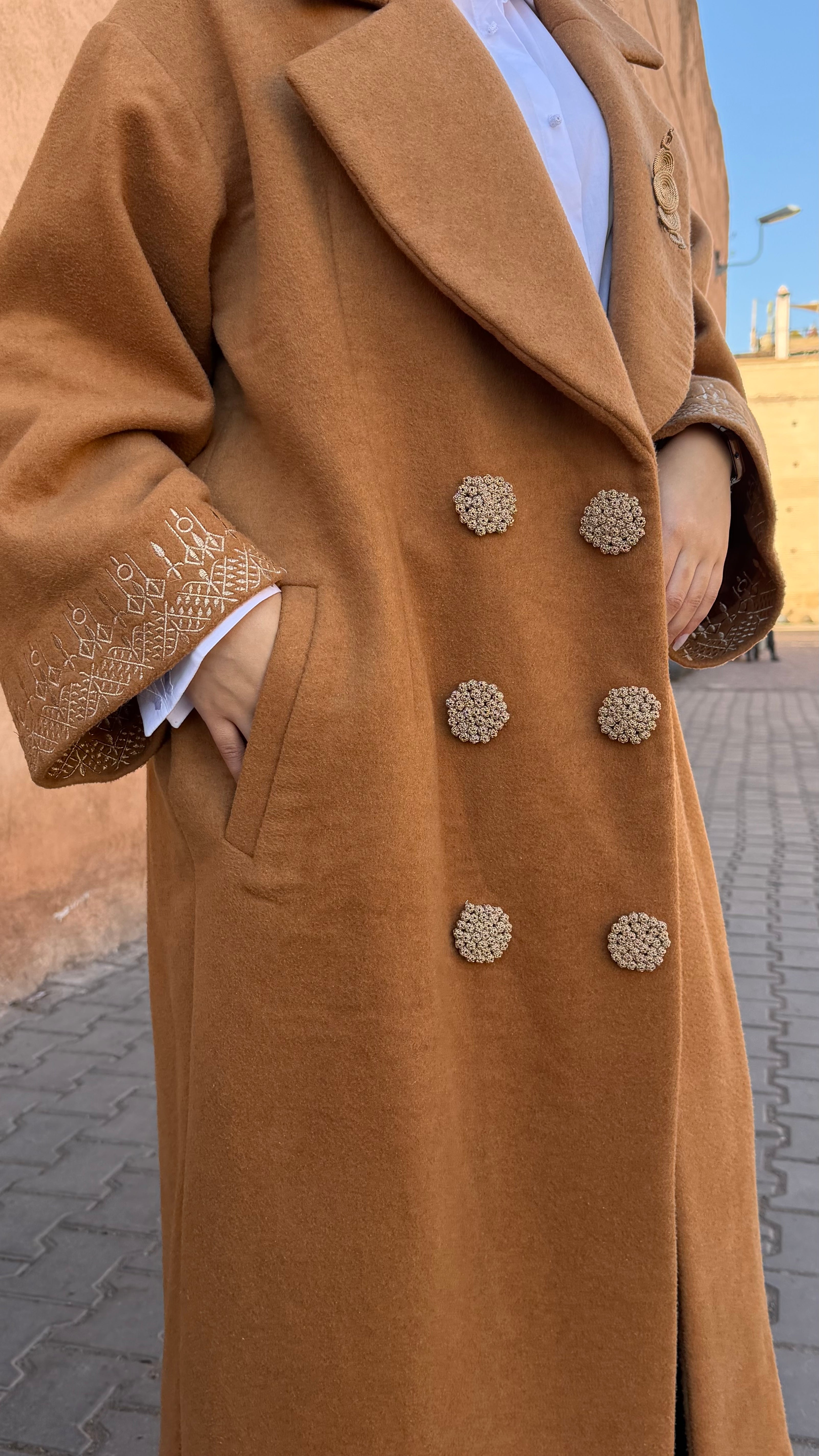 Manteau caramel