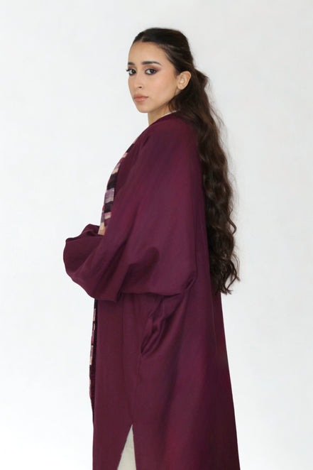 Kimono Réversible Bordeaux