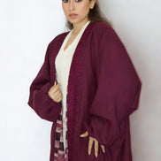 Kimono Réversible Bordeaux