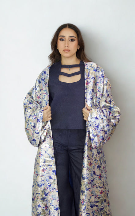 Kimono Réversible Nuit Satin