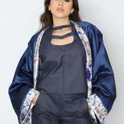 Kimono Réversible Nuit Satin