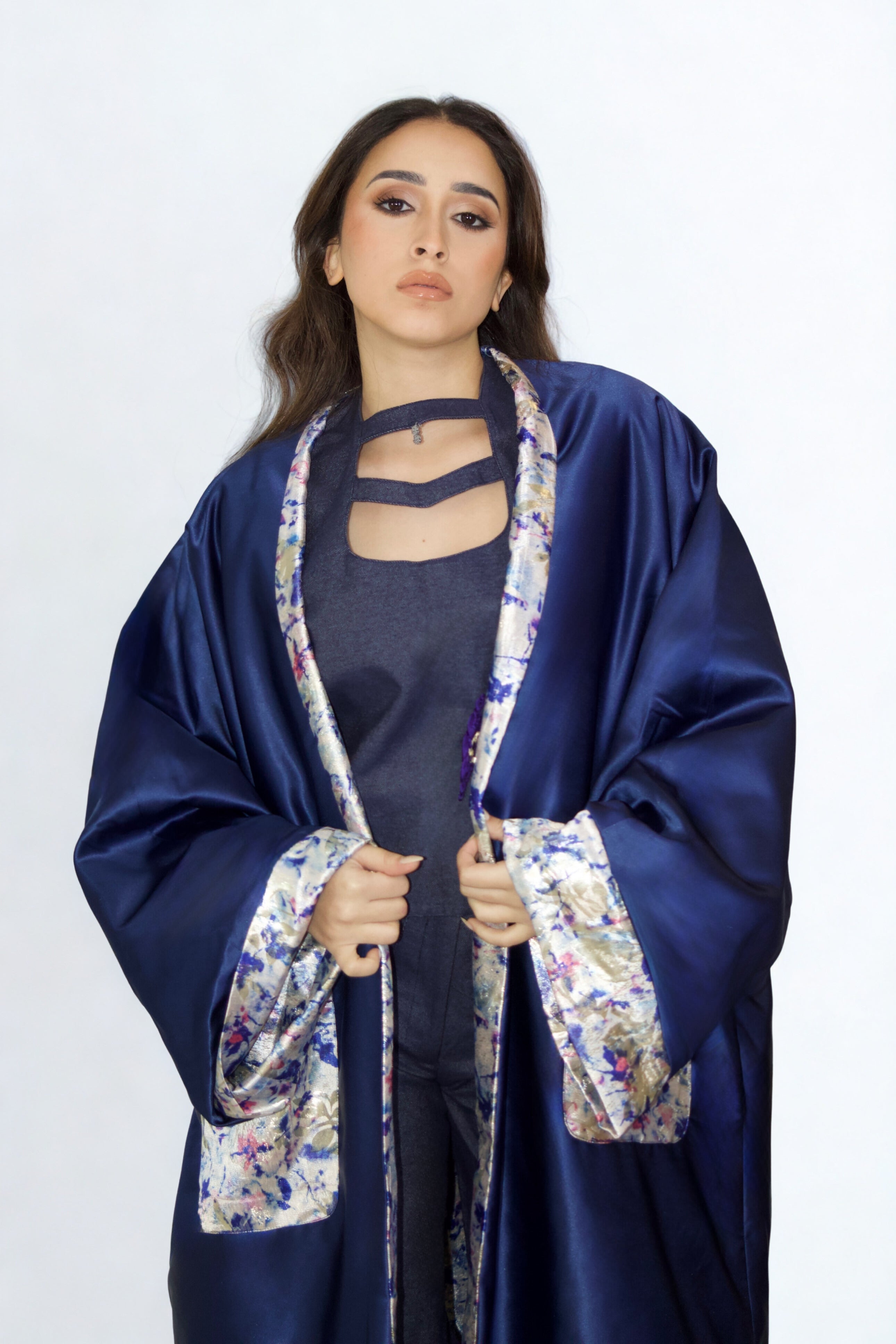 Kimono Réversible Nuit Satin
