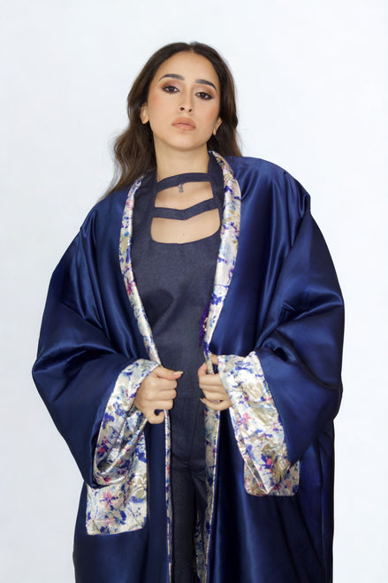 Kimono Réversible Nuit Satin