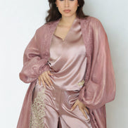 Kimono Réversible Rose & Beige