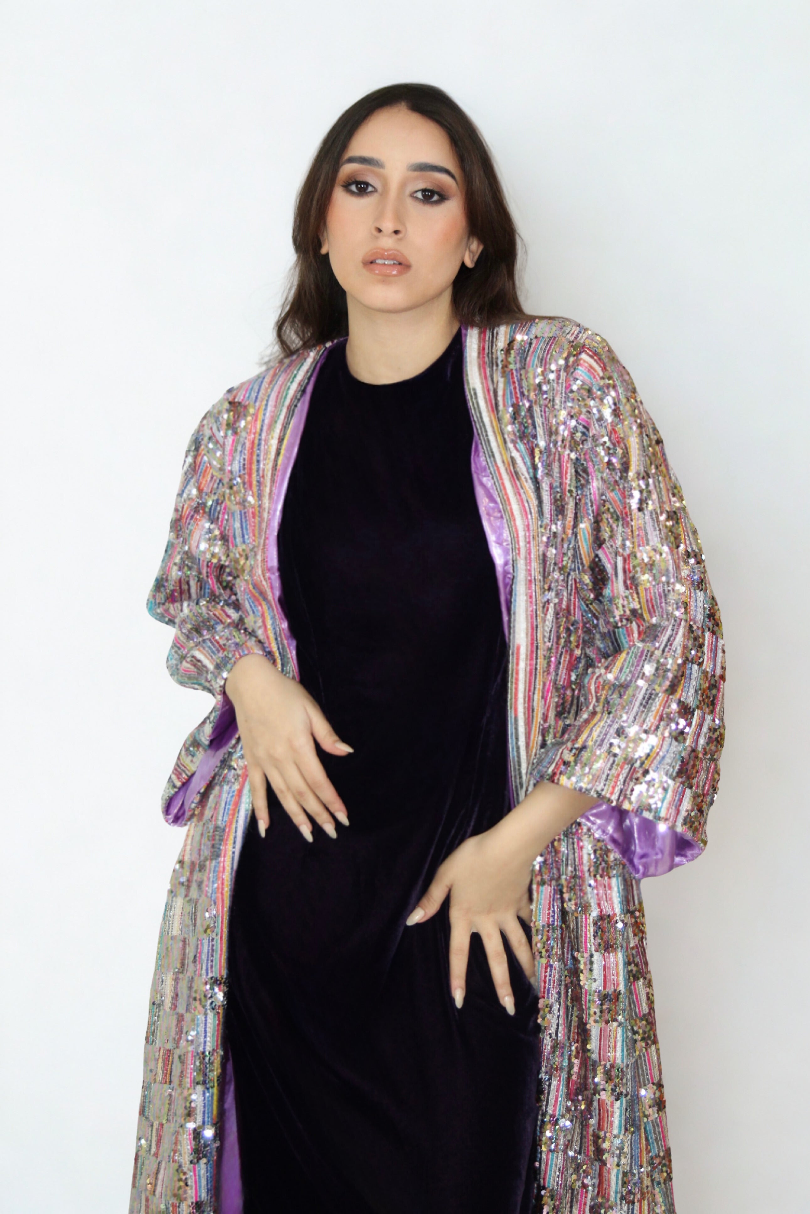 Kimono Brodé Multicolore