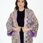 Kimono Brodé Multicolore