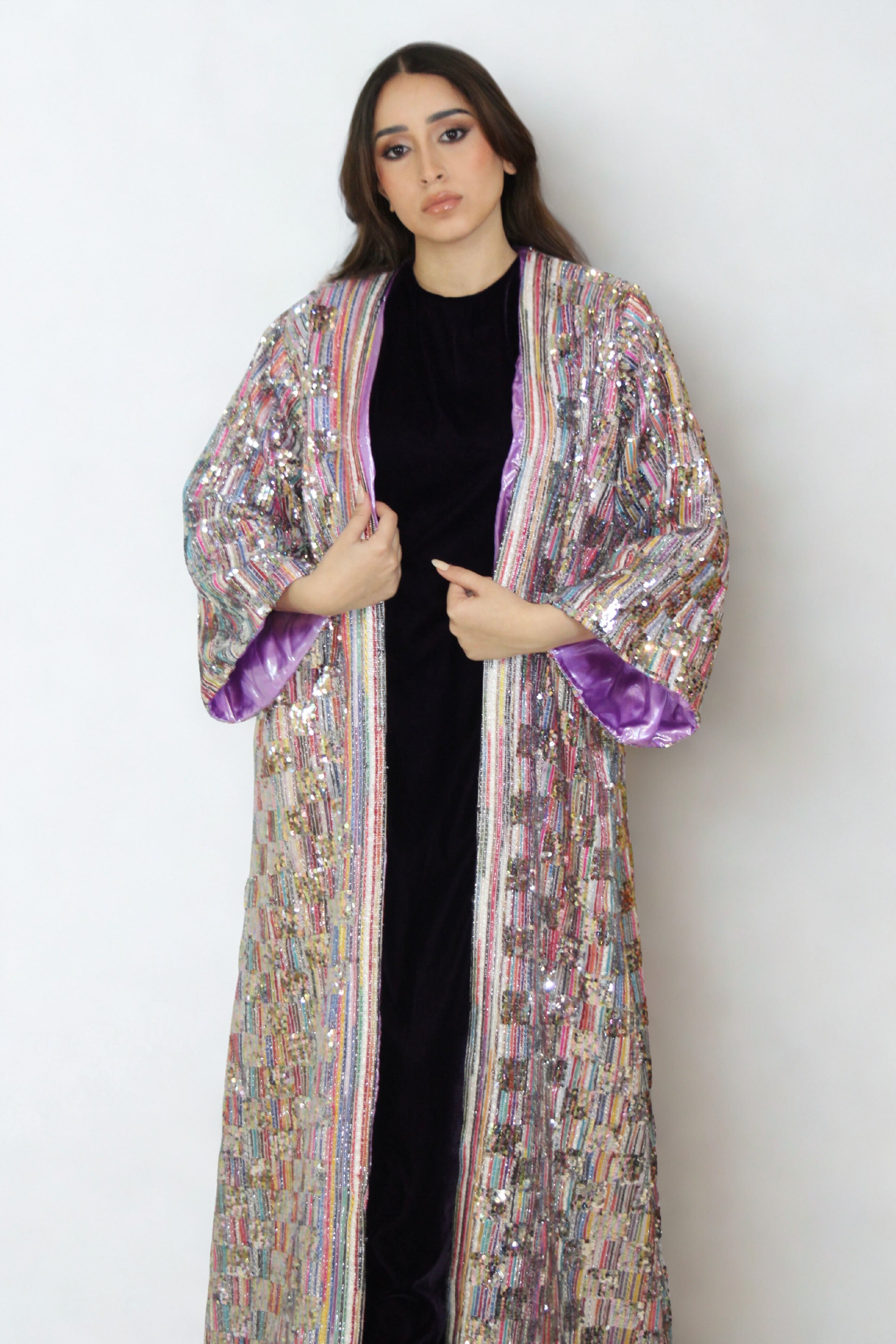 Kimono Brodé Multicolore